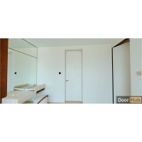 White Glossy Finish Travertini Concealed Doors UAE for Modern Interiors